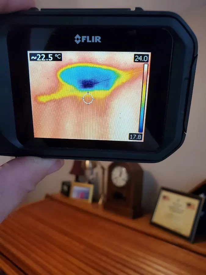 Thermal imaging inspection for water damage in Rockford